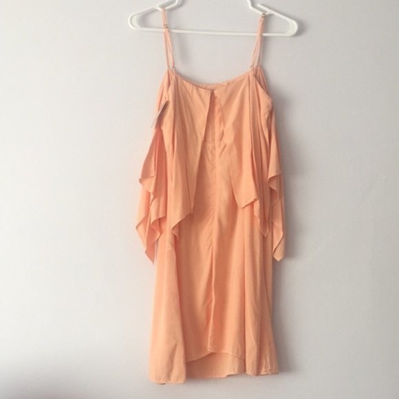NWT Splendid Rosette Voile Popover Dress Peach XS - Picture 5 of 10